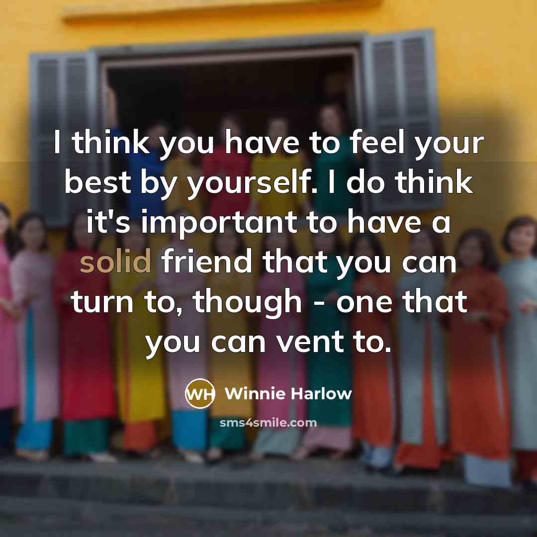 “I think you have to feel your best by yourself.…” quote by Winnie Harlow