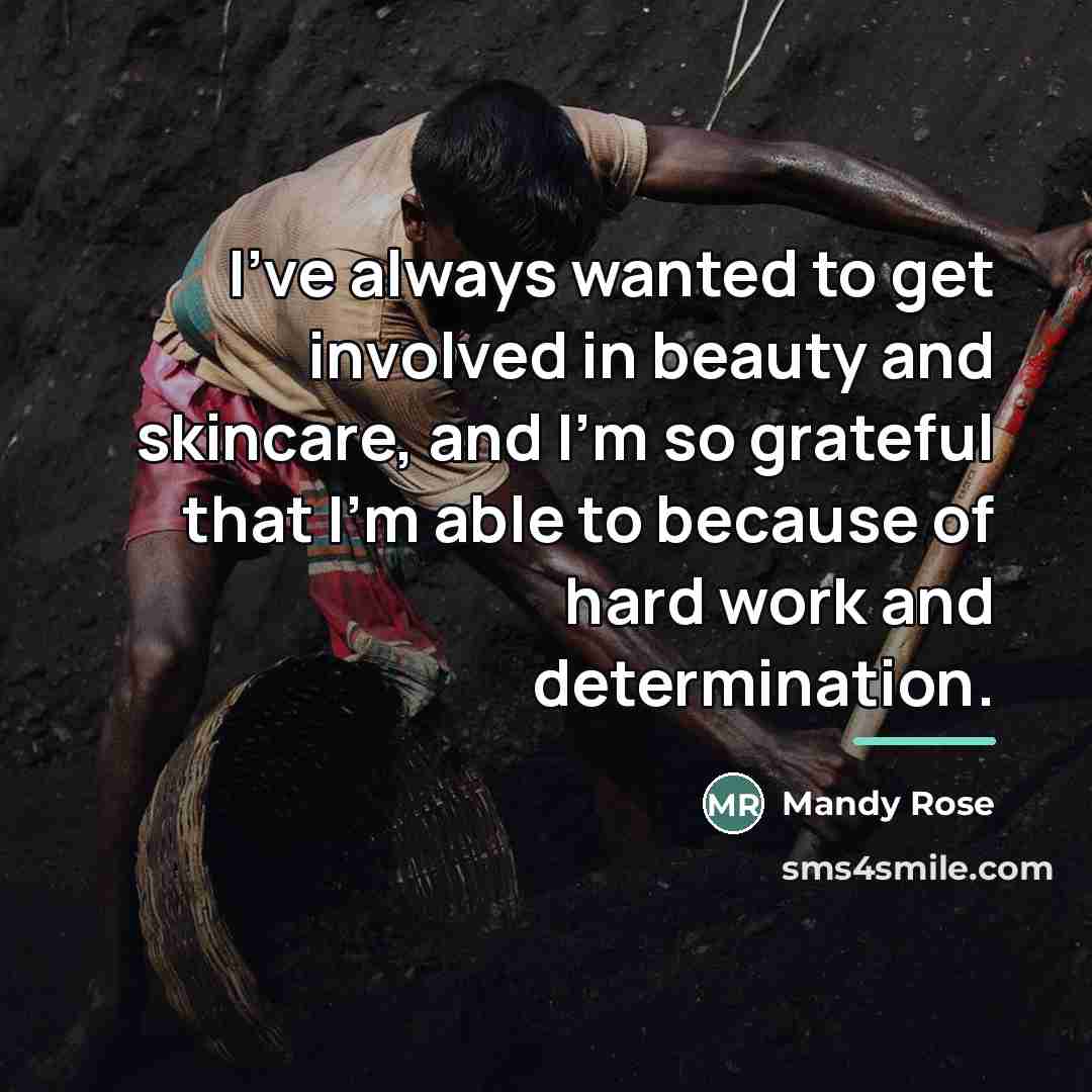 “I've always wanted to get involved in beauty and skincare,…” quote by Mandy Rose