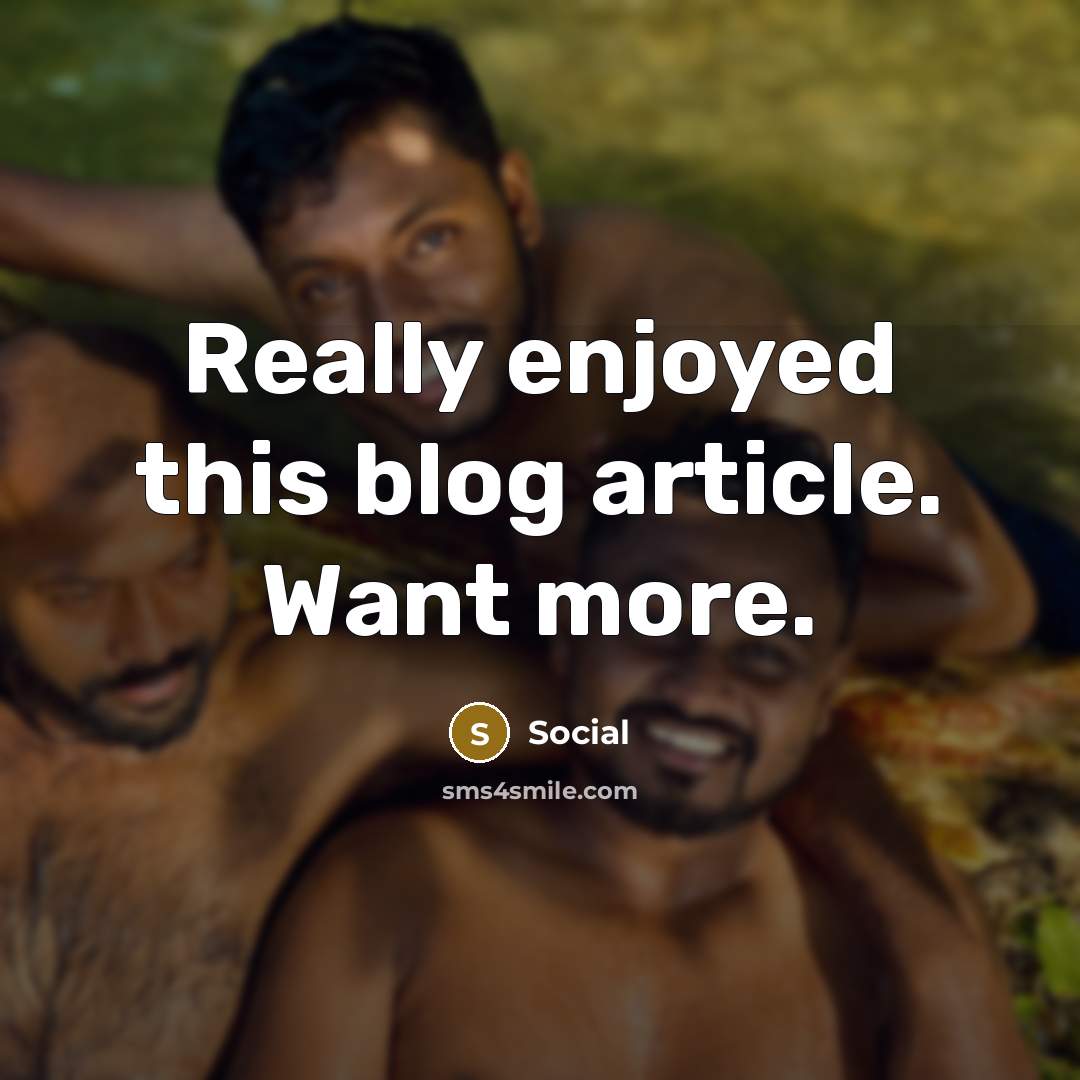 “Really enjoyed this blog article. Want more.” quote by Social