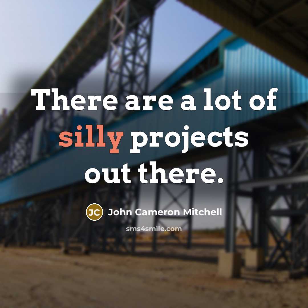 “There are a lot of silly projects out there.…” quote by John Cameron Mitchell
