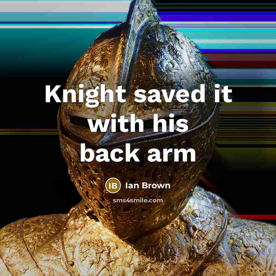 “Knight saved it with his back arm…” quote by Ian Brown