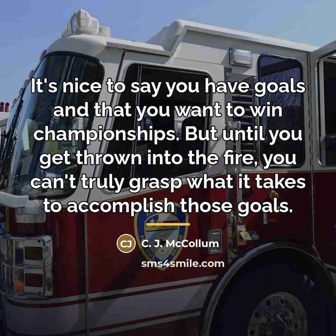 “It's nice to say you have goals and that you…” quote by C. J. McCollum