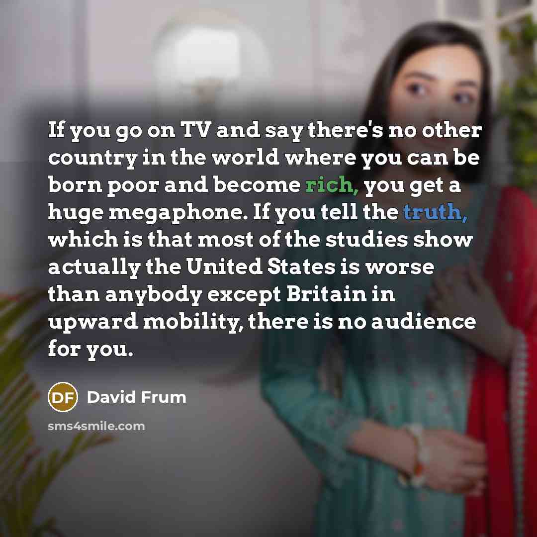 “If you go on TV and say there's no other…” quote by David Frum