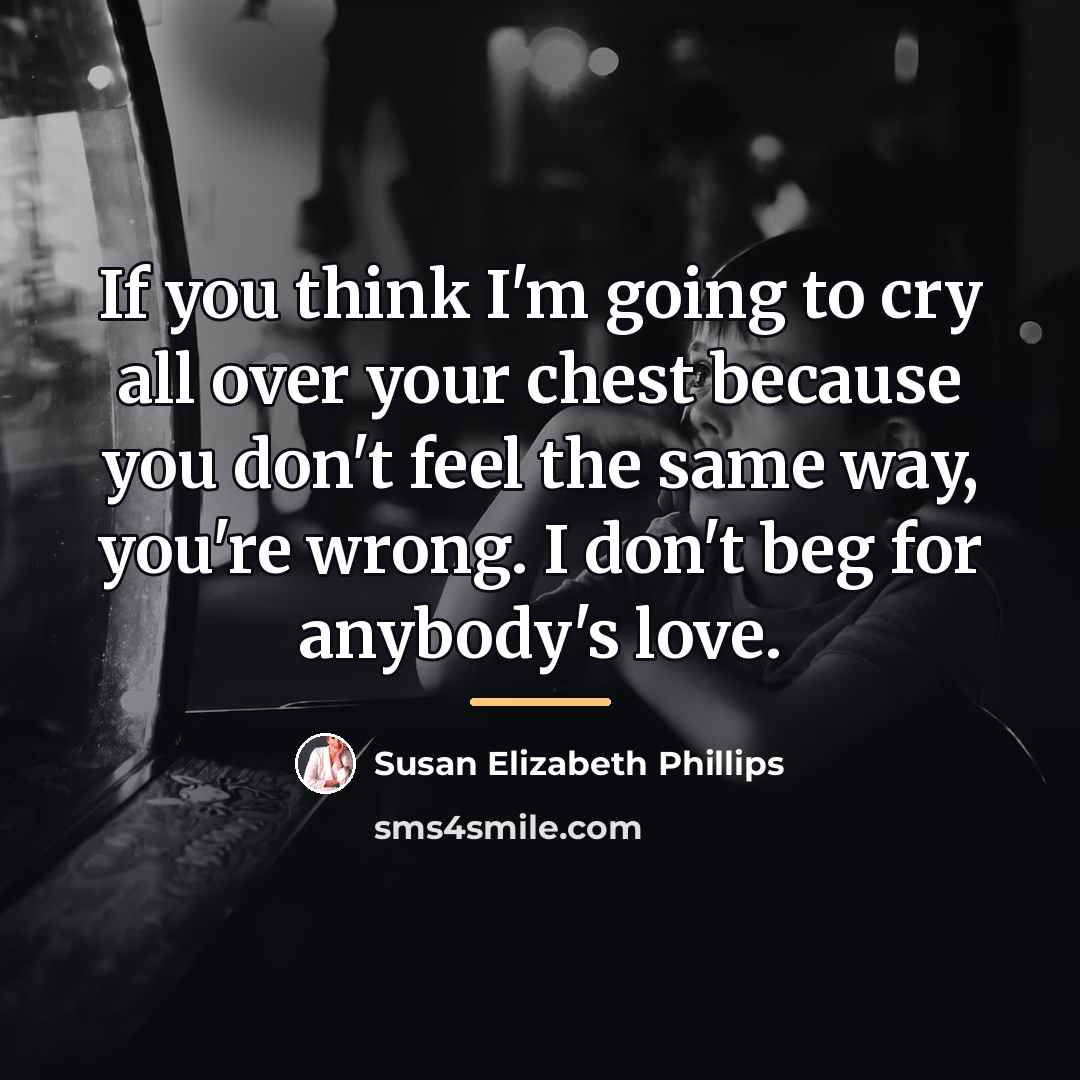 “If you think I'm going to cry all over your…” quote by Susan Elizabeth Phillips