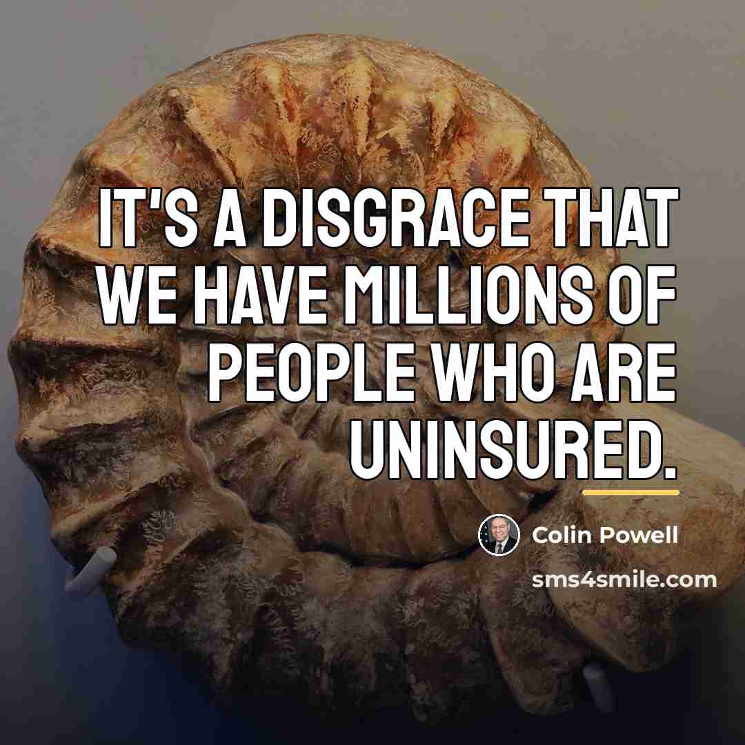 “It's a disgrace that we have millions of people who…” quote by Colin Powell