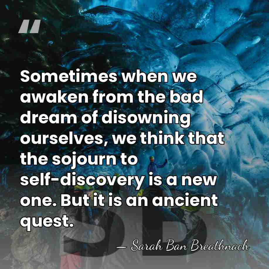 Sometimes when we awaken from the bad dream of disowning ourselves, we&hellip; - Sarah Ban Breathnach
