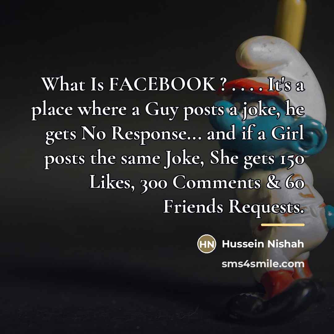 “What Is FACEBOOK ? . . . . It's a…” quote by Hussein Nishah