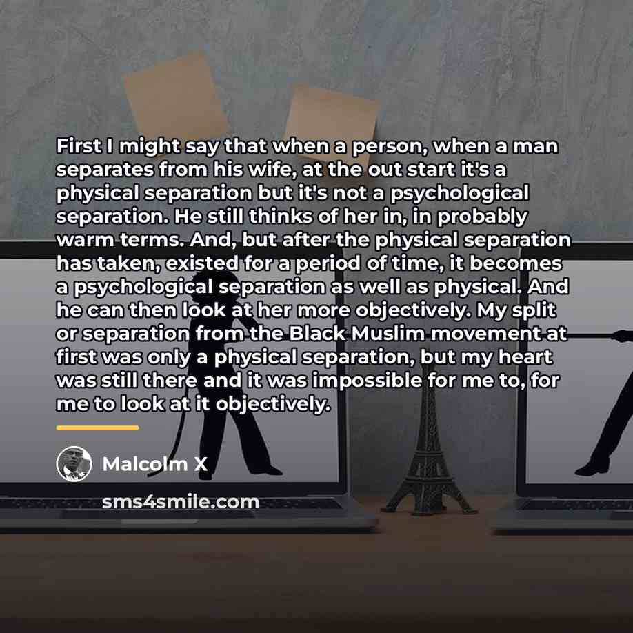 “First I might say that when a person, when a…” quote by Malcolm X