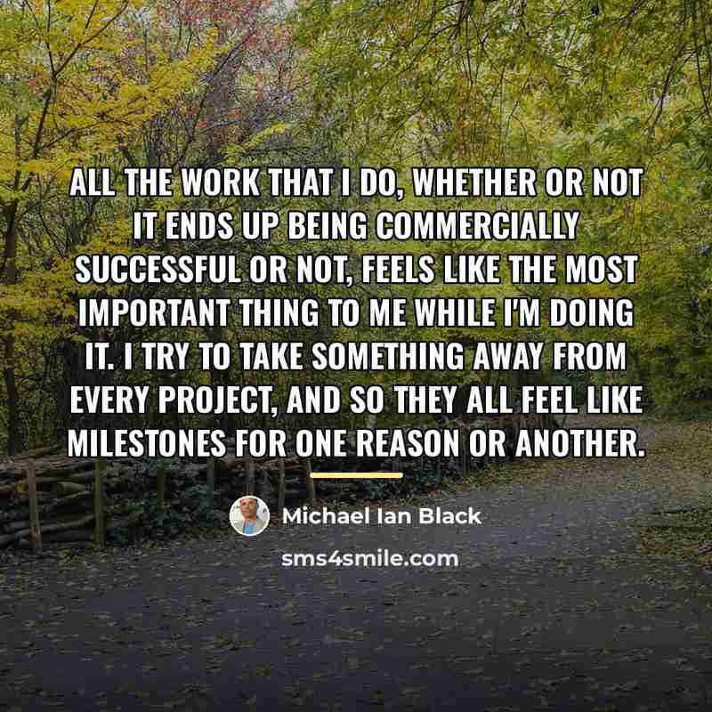 “All the work that I do, whether or not it…” quote by Michael Ian Black