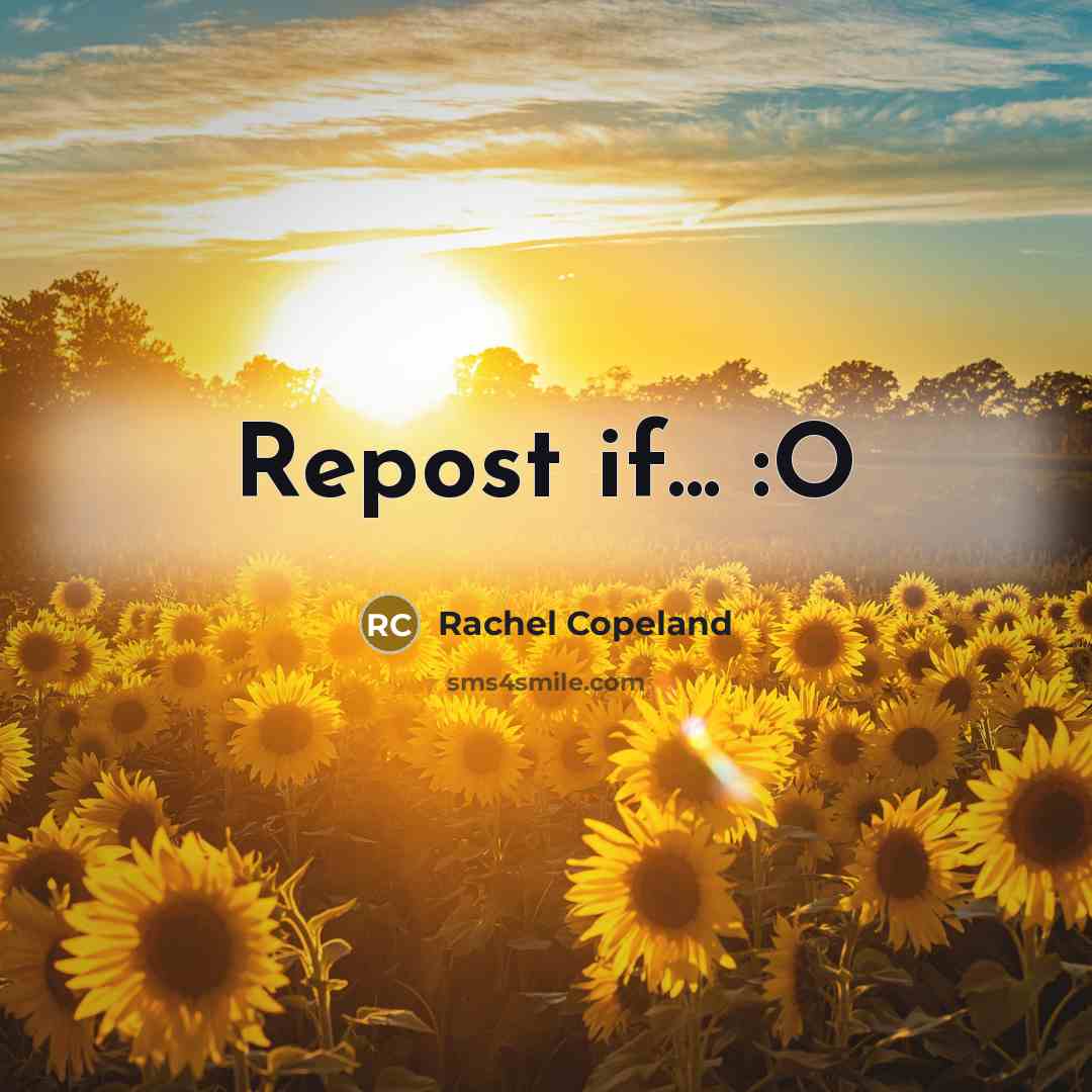 “Repost if... :O…” quote by Rachel Copeland