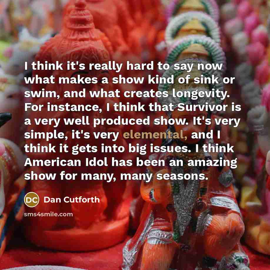 “I think it's really hard to say now what makes…” quote by Dan Cutforth