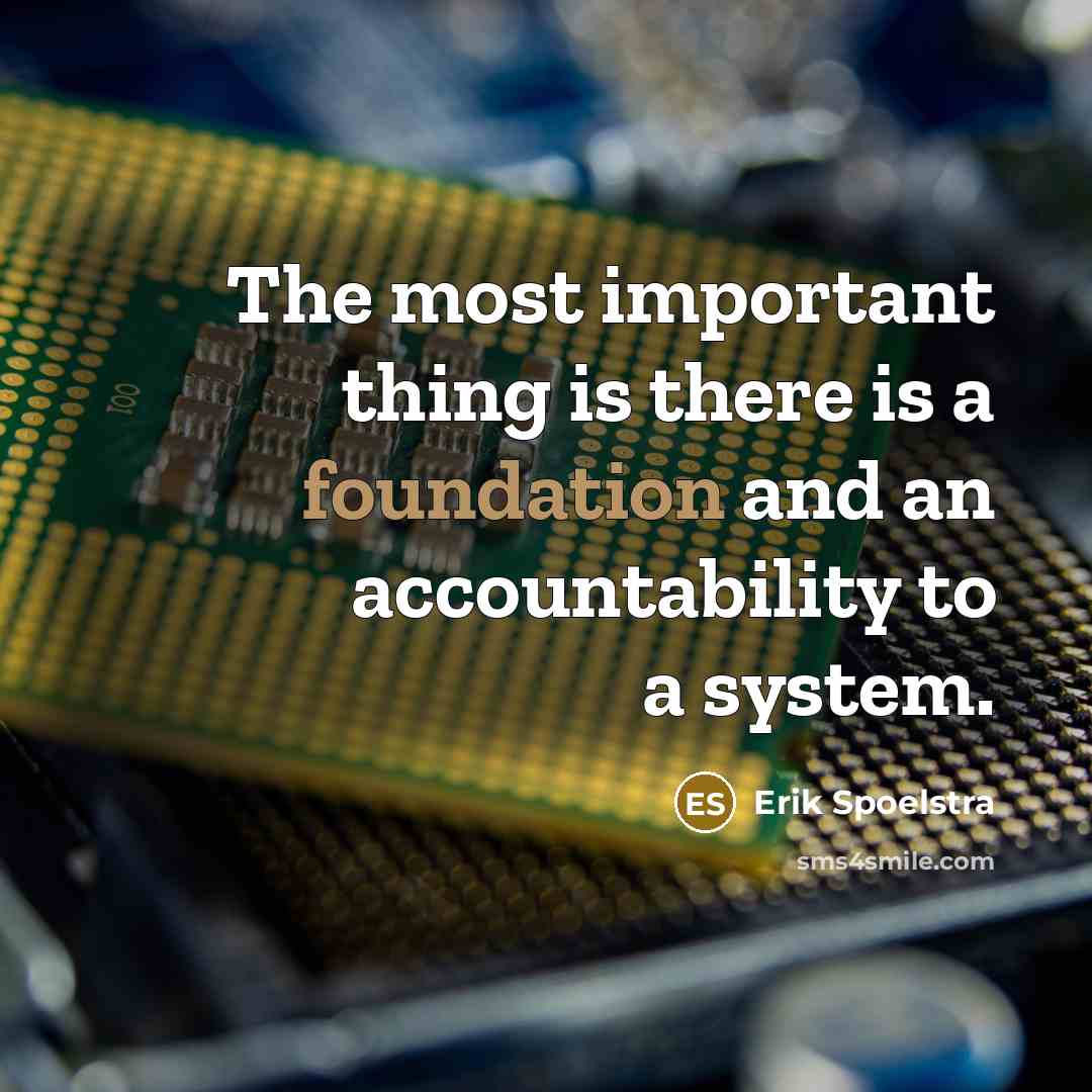 “The most important thing is there is a foundation and…” quote by Erik Spoelstra