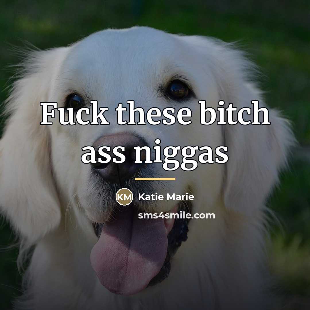 “Fuck these bitch ass niggas…” quote by Katie Marie