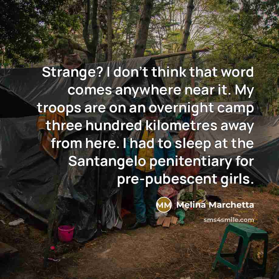 “Strange? I don't think that word comes anywhere near it.…” quote by Melina Marchetta