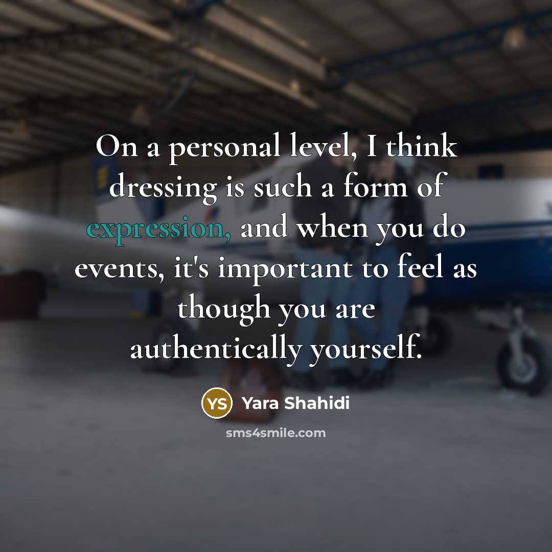 “On a personal level, I think dressing is such a…” quote by Yara Shahidi