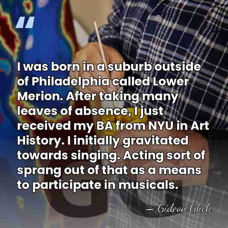 I was born in a suburb outside of Philadelphia called Lower Merion.&hellip; - Gideon Glick
