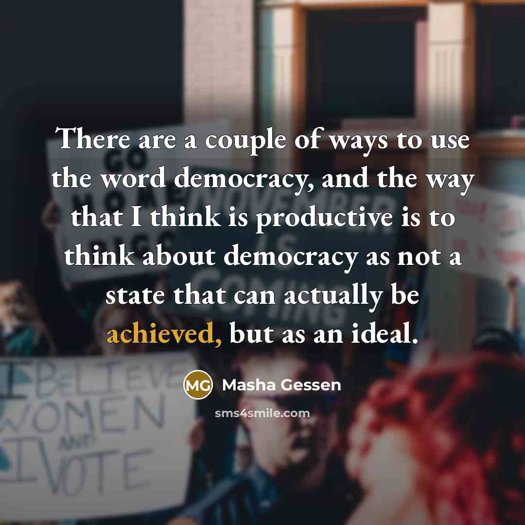 “There are a couple of ways to use the word…” quote by Masha Gessen