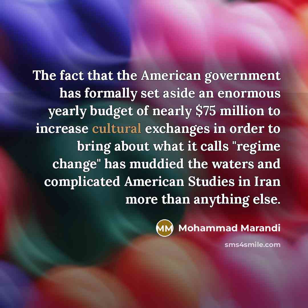 “The fact that the American government has formally set aside…” quote by Mohammad Marandi