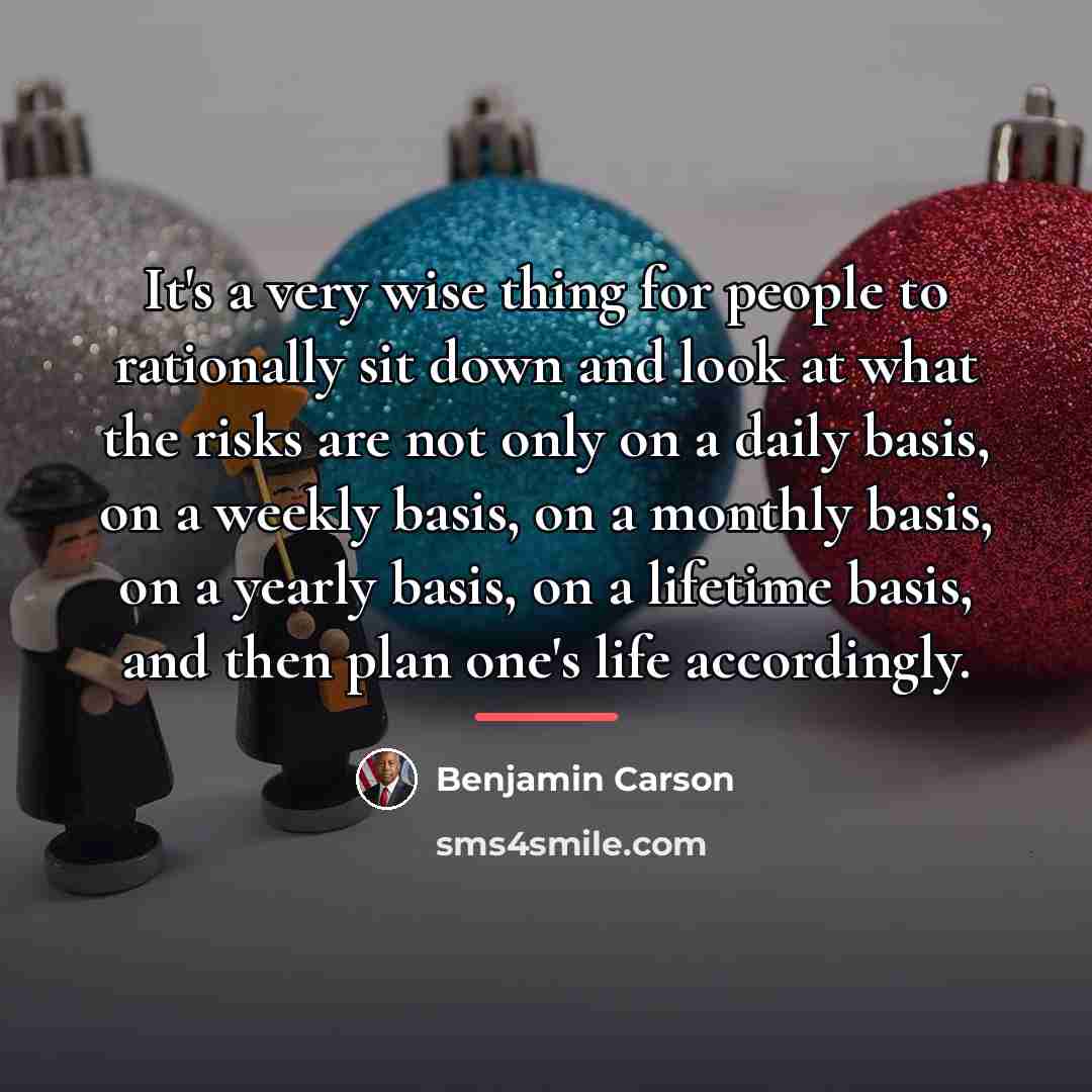 “It's a very wise thing for people to rationally sit…” quote by Benjamin Carson