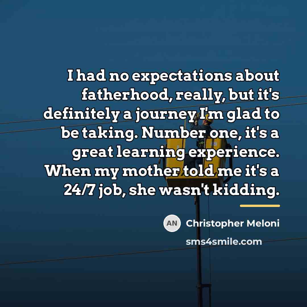 “I had no expectations about fatherhood, really, but it's definitely…” quote by Christopher Meloni