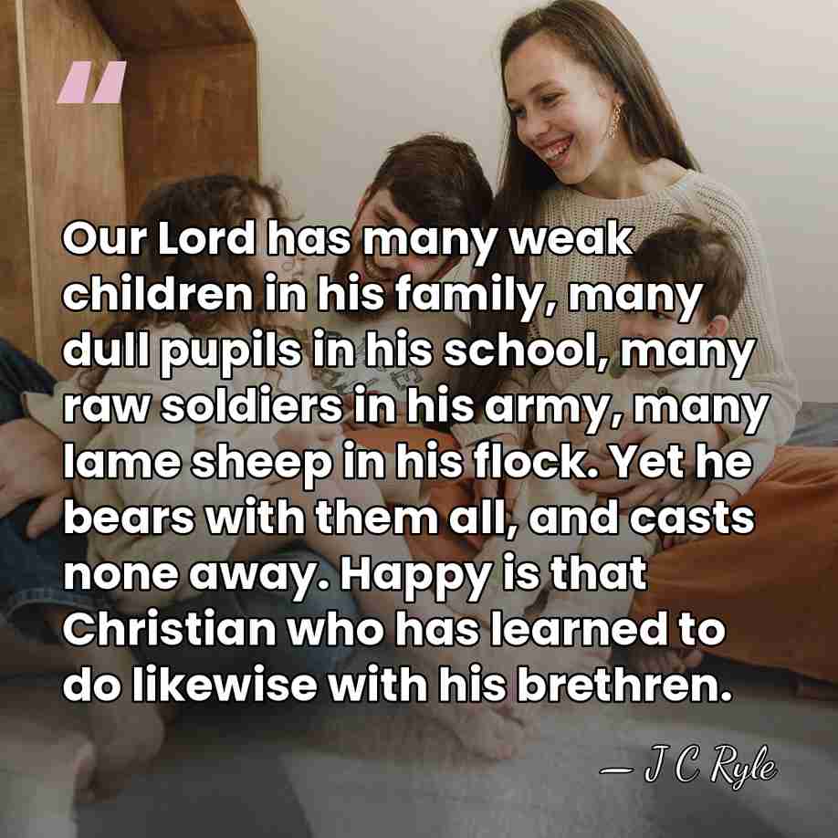 Our Lord has many weak children in his family, many dull pupils&hellip; - J C Ryle