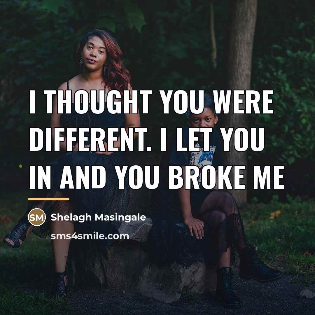 “I thought you were different. I let you in and…” quote by Shelagh Masingale