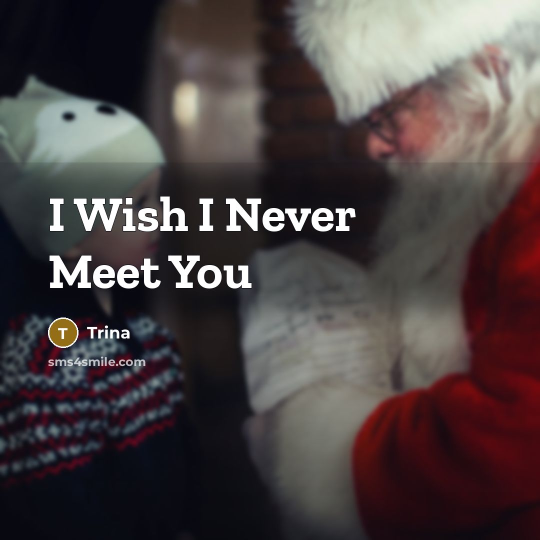 “I Wish I Never Meet You” quote by Trina