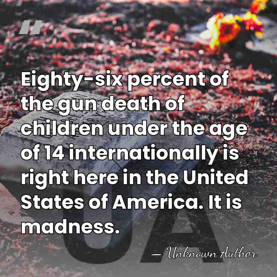 Eighty-six percent of the gun death of children under the age of&hellip; - Nita Lowey