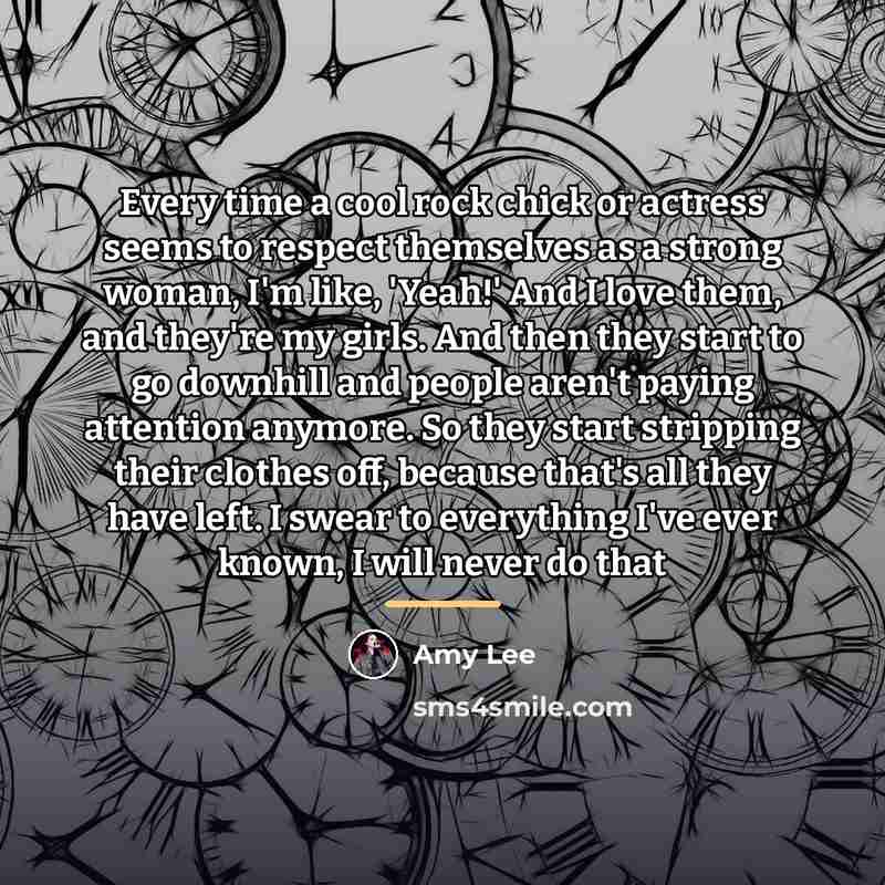 “Every time a cool rock chick or actress seems to…” quote by Amy Lee