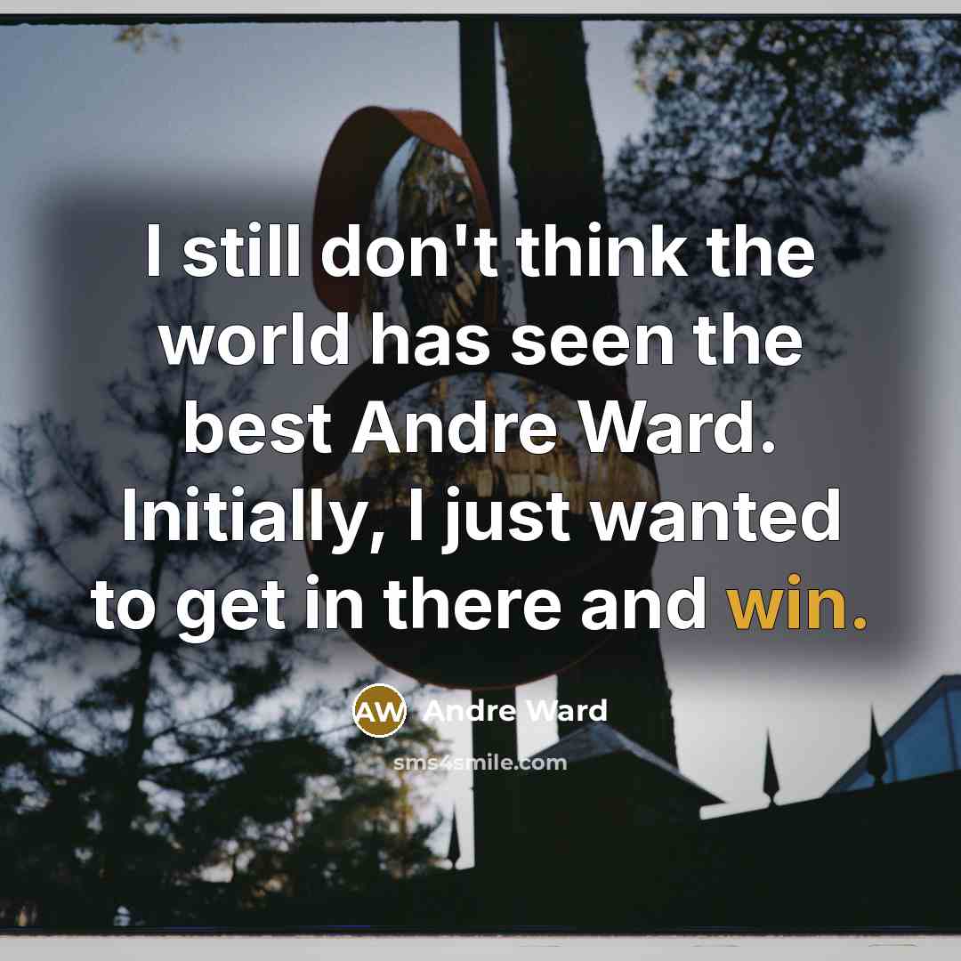 “I still don't think the world has seen the best…” quote by Andre Ward