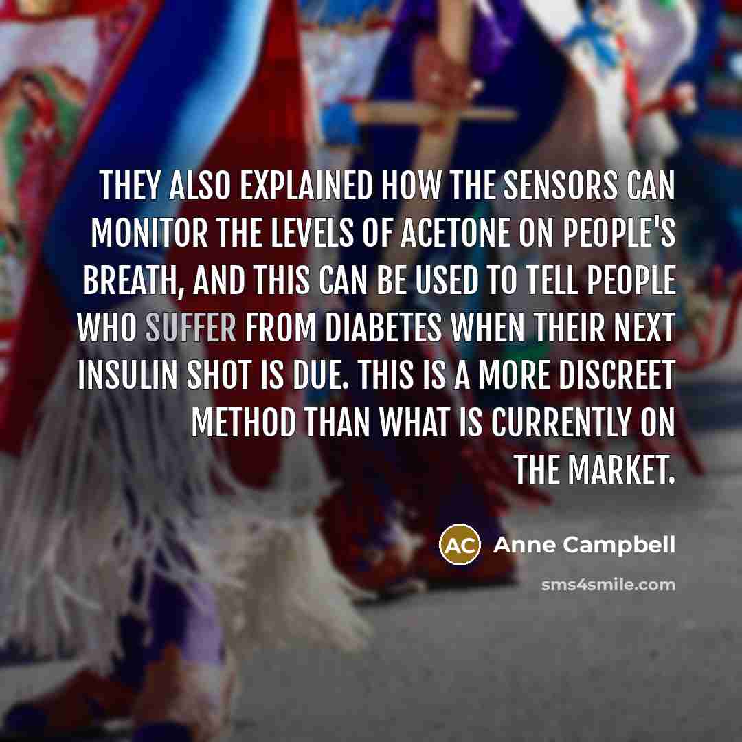 “They also explained how the sensors can monitor the levels…” quote by Anne Campbell