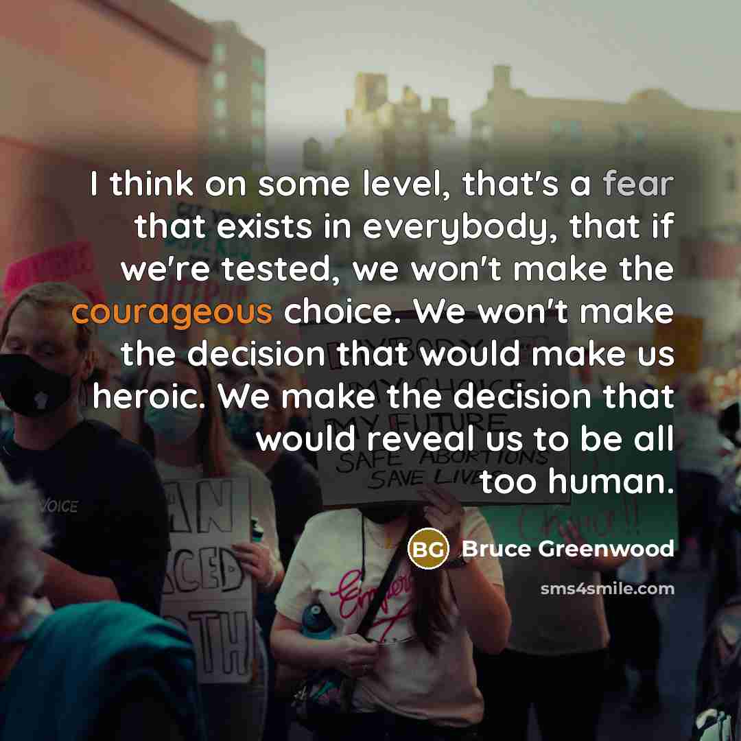 “I think on some level, that's a fear that exists…” quote by Bruce Greenwood
