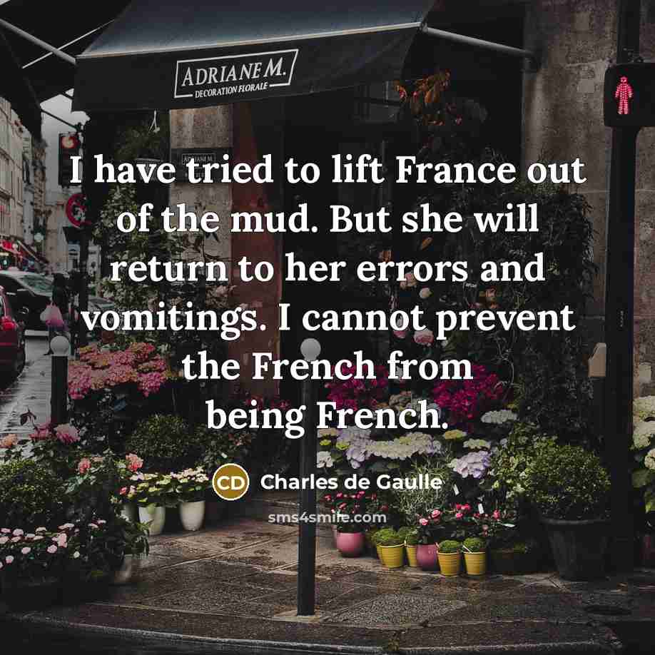 “I have tried to lift France out of the mud.…” quote by Charles de Gaulle