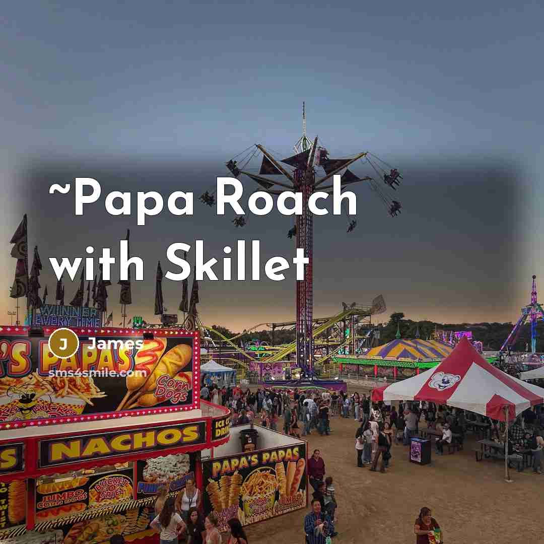 “~Papa Roach with Skillet…” quote by James