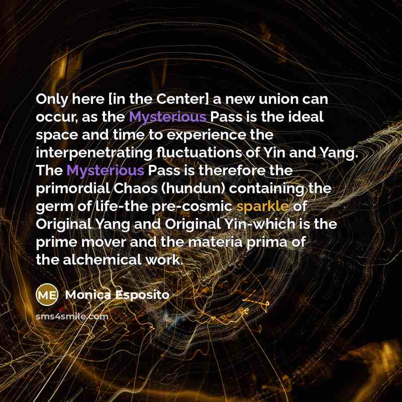 “Only here [in the Center] a new union can occur,…” quote by Monica Esposito