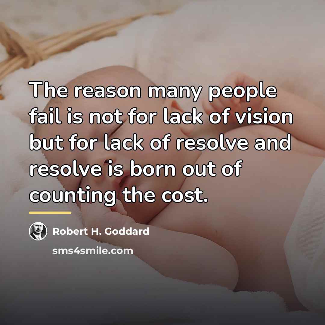 “The reason many people fail is not for lack of…” quote by Robert H. Goddard