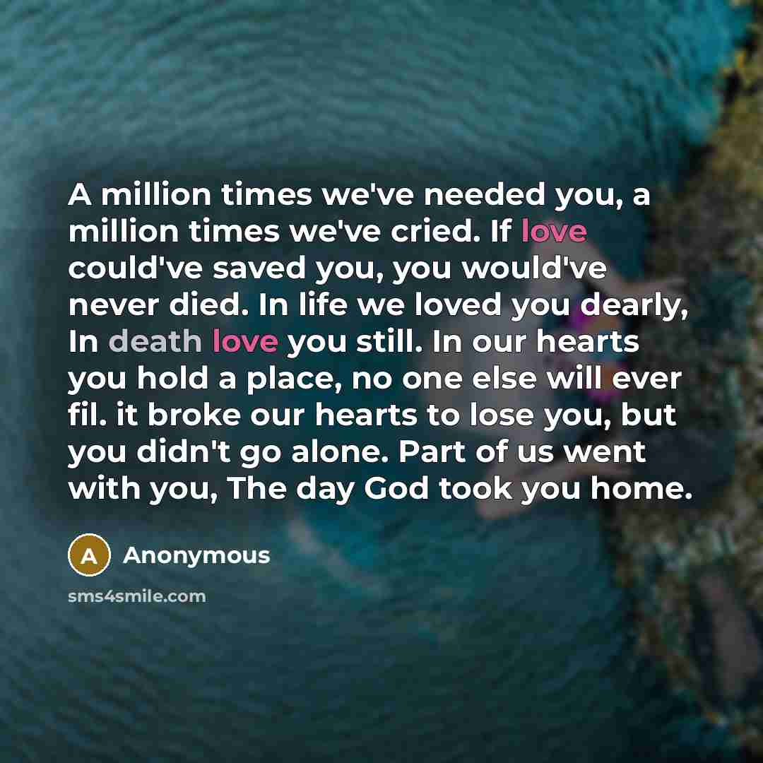 “A million times we've needed you, a million times we've…” quote by Anonymous