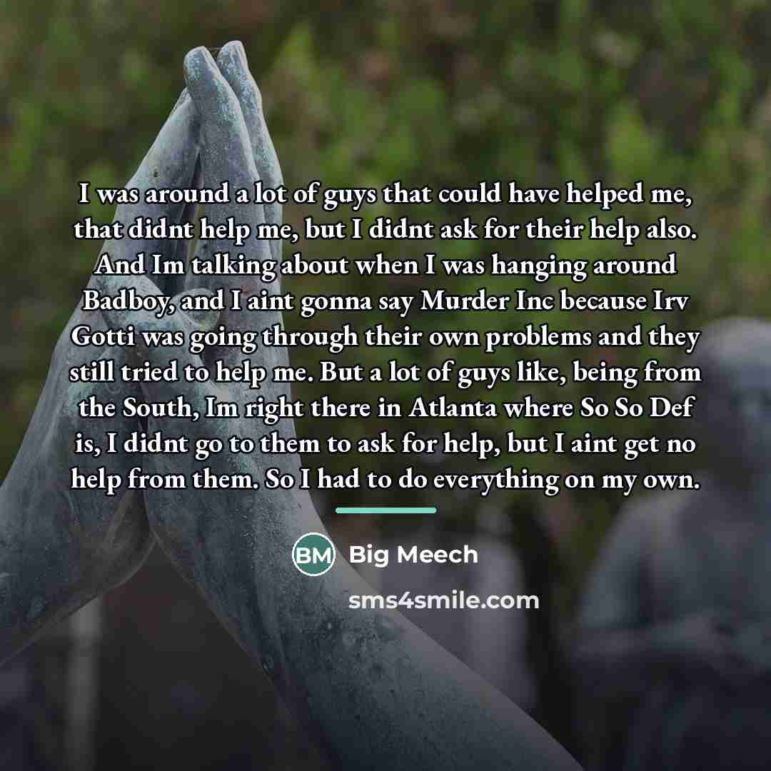 “I was around a lot of guys that could have…” quote by Big Meech