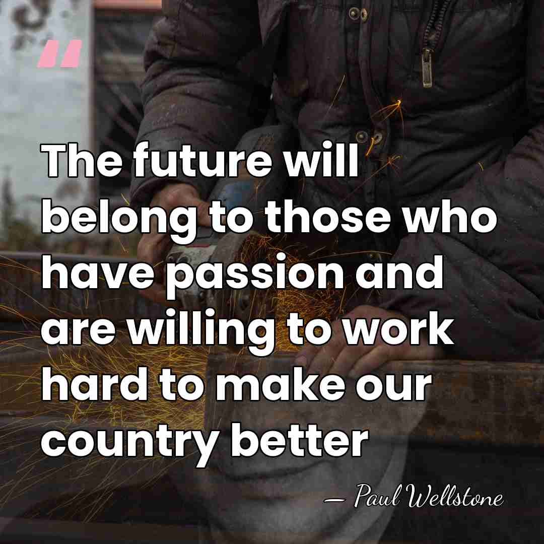 The future will belong to those who have passion and are willing&hellip; - Paul Wellstone