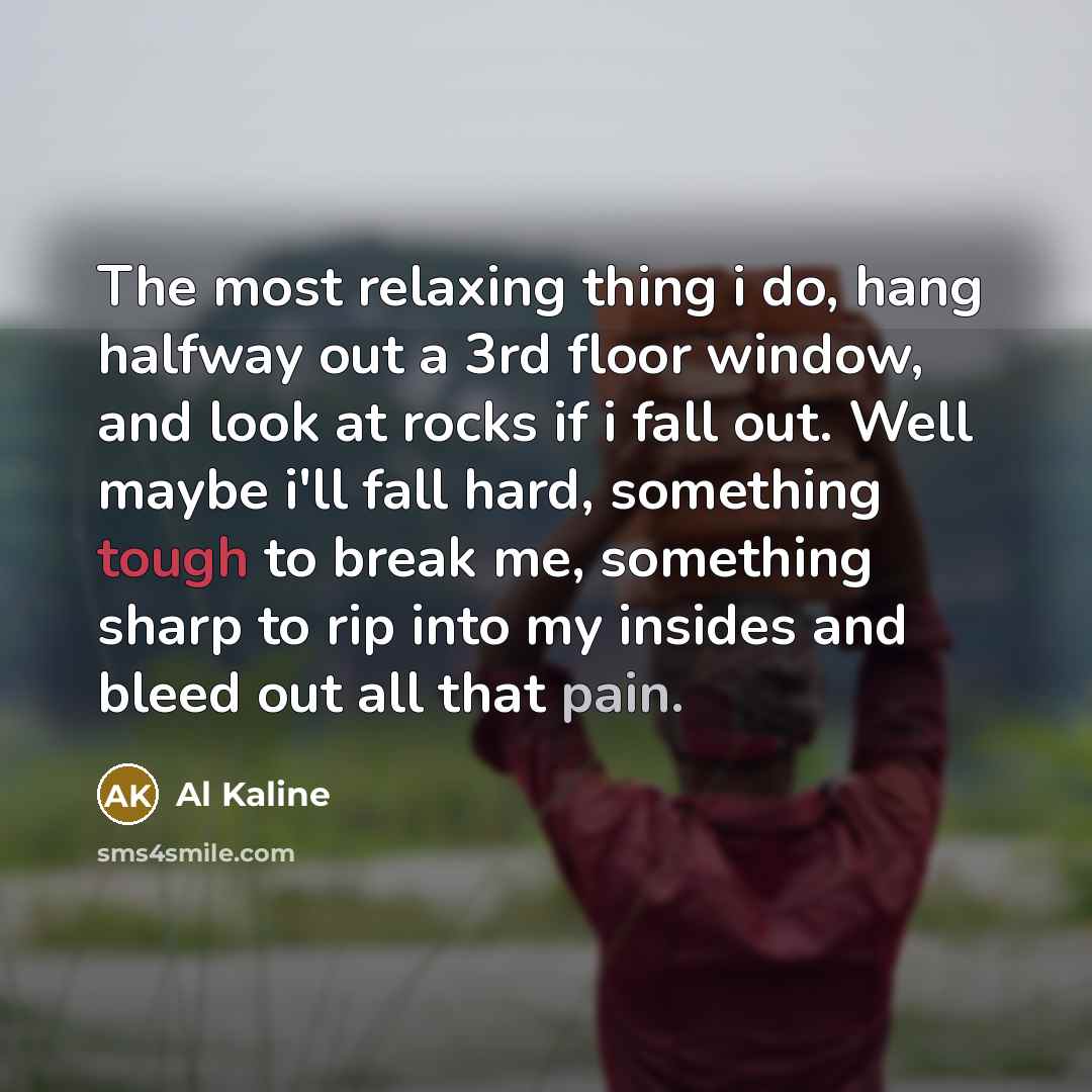 “The most relaxing thing i do, hang halfway out a…” quote by Al Kaline
