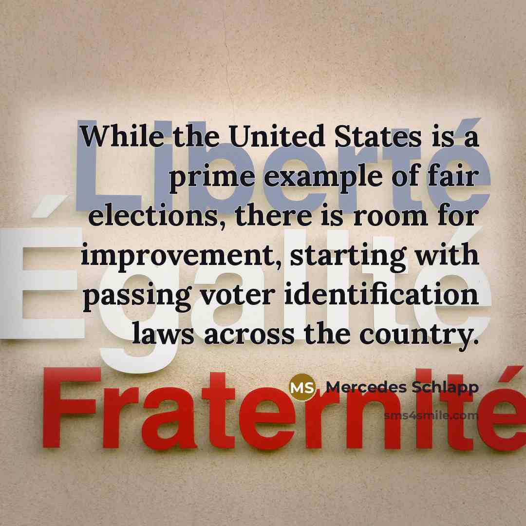 “While the United States is a prime example of fair…” quote by Mercedes Schlapp