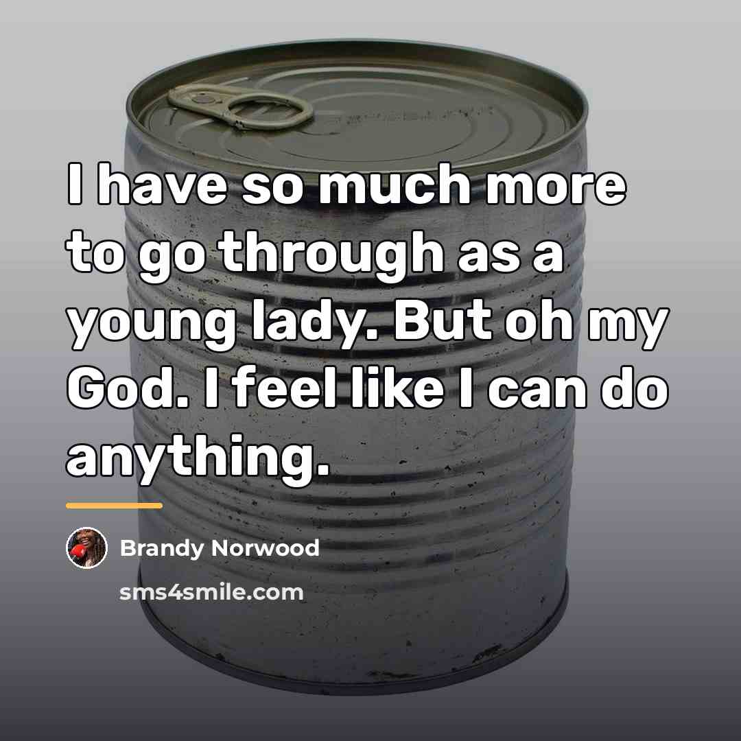 “I have so much more to go through as a…” quote by Brandy Norwood