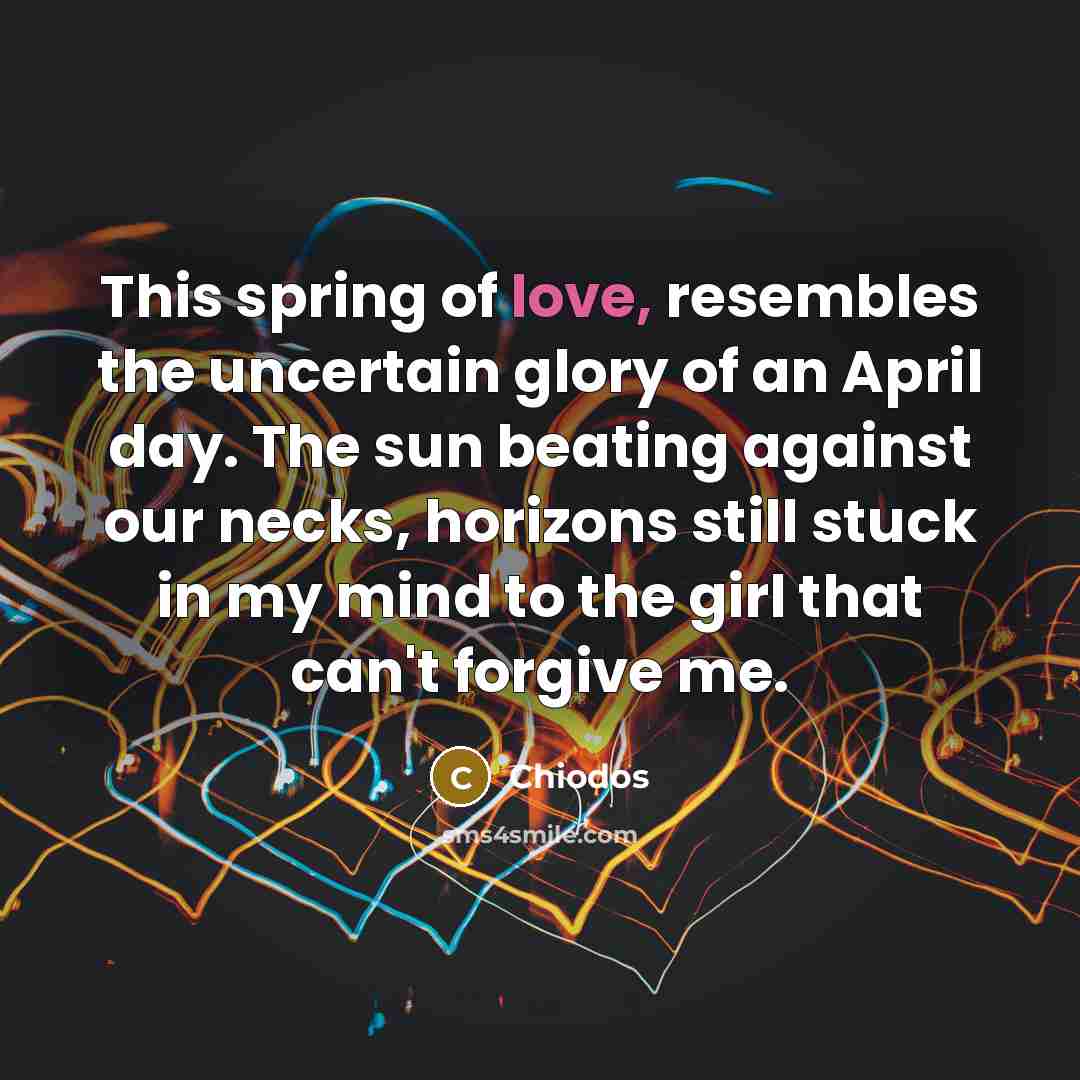 “This spring of love, resembles the uncertain glory of an…” quote by Chiodos
