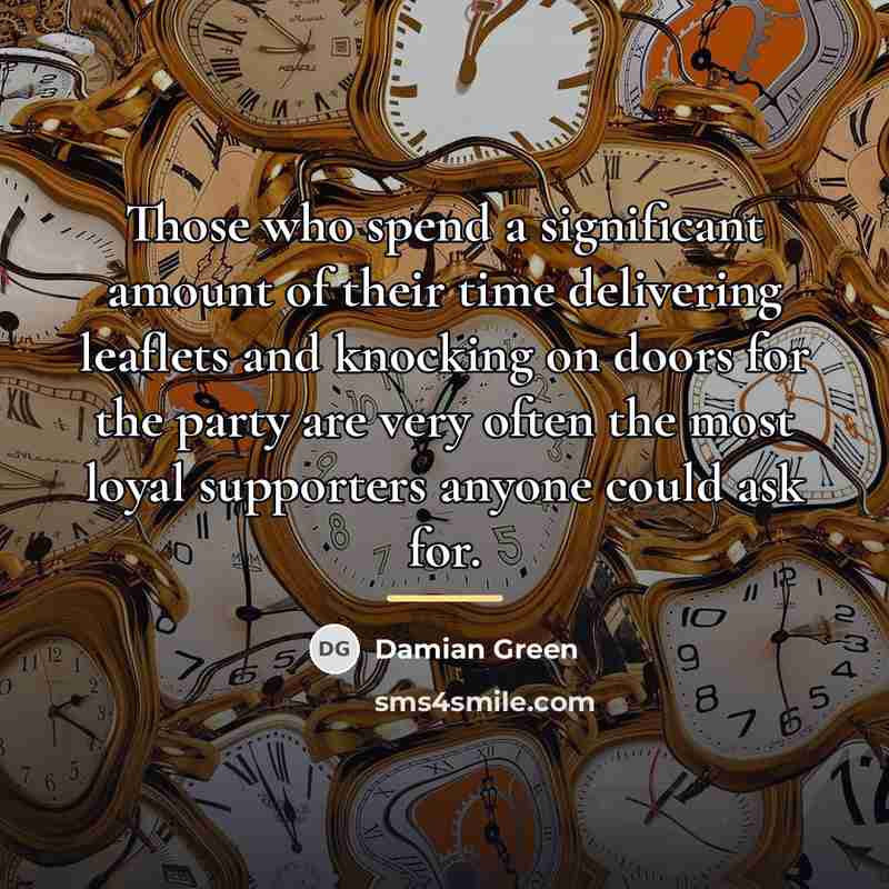 “Those who spend a significant amount of their time delivering…” quote by Damian Green