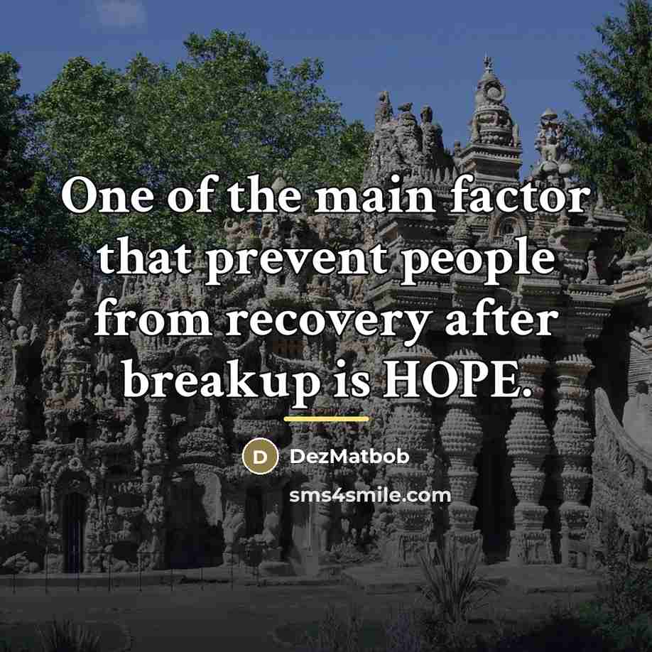 “One of the main factor that prevent people from recovery…” quote by DezMatbob