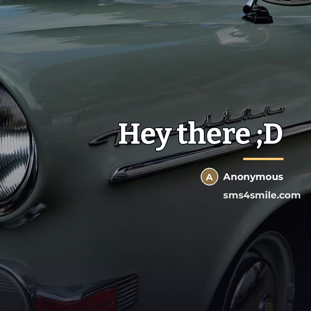 “Hey there ;D…” quote by Anonymous