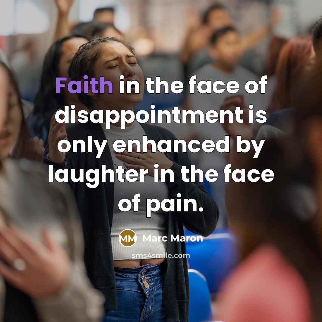“Faith in the face of disappointment is only enhanced by…” quote by Marc Maron