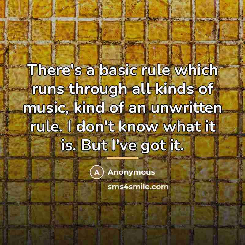 “There's a basic rule which runs through all kinds of…” quote by Anonymous