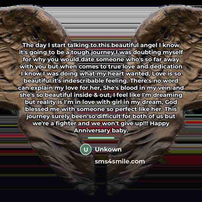 “The day I start talking to this beautiful angel I…” quote by Unkown