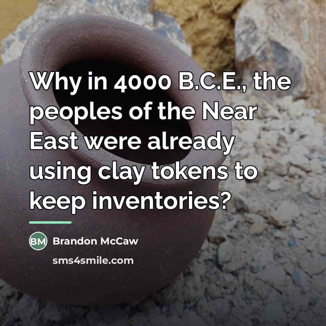 “Why in 4000 B.C.E., the peoples of the Near East…” quote by Brandon McCaw